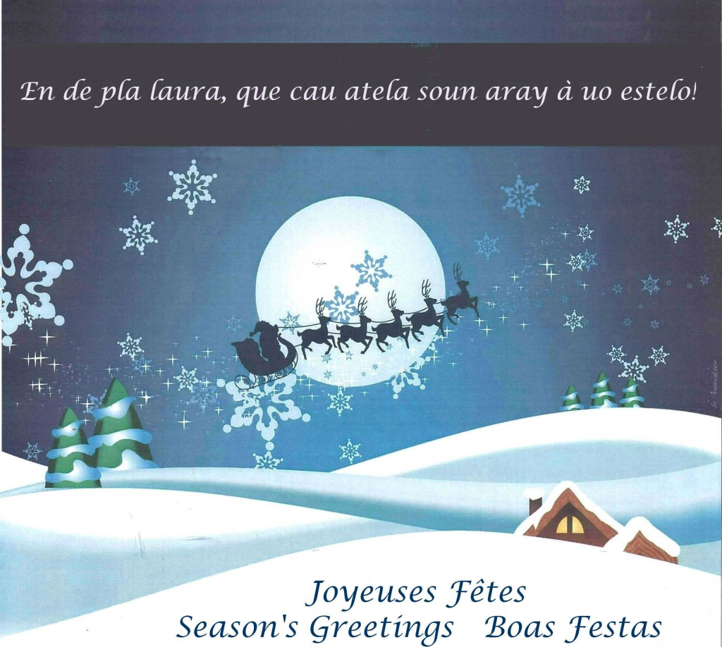 Joyeuses Fêtes     Season's Greetings     Boas Festas !
